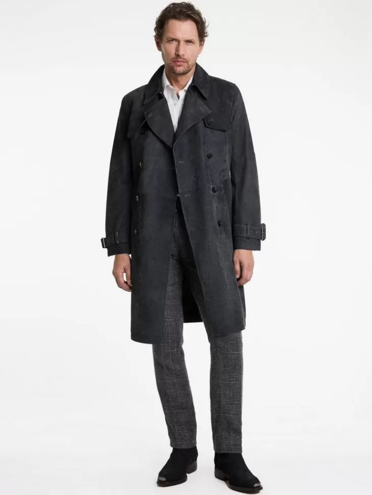 Coats And Jackets | Leather Jackets>John Varvatos HACKNEY COAT INDIGO