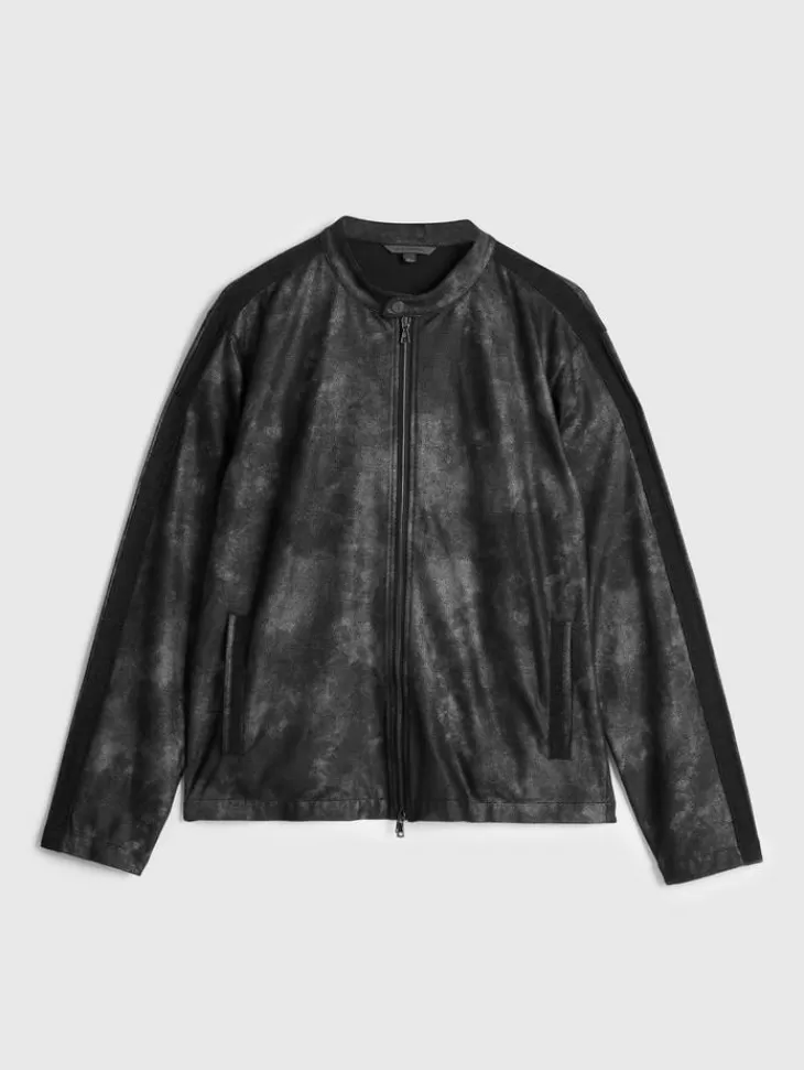 Leather & Outerwear | Tops>John Varvatos HARTLEY RACER JACKET BLACK