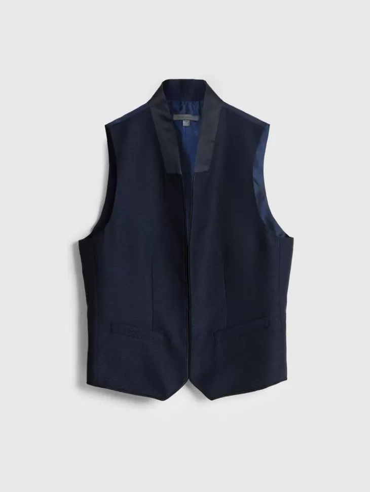 Leather & Outerwear | Tops>John Varvatos HONE VEST BLUEBLACK