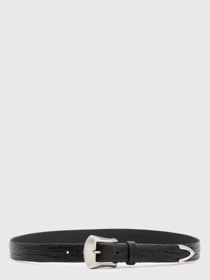 Belts | Leather Belts>John Varvatos HOUSTON BELT BLACK