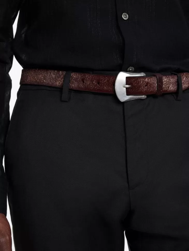 Belts | Leather Belts>John Varvatos HOUSTON WESTERN BELT PORT