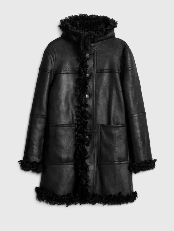 Coats And Jackets | Leather Jackets>John Varvatos HOXTON COAT BLACK