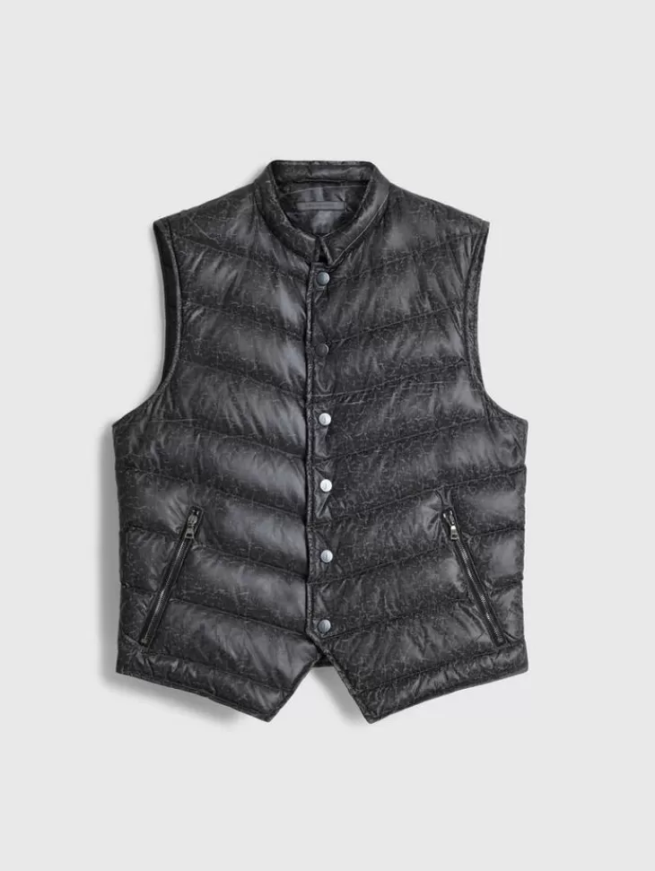 Leather & Outerwear | Tops>John Varvatos JACKSON VEST GREYSTONE