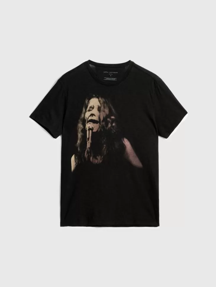 Graphic Tees>John Varvatos JANIS JOPLIN TEE BLACK