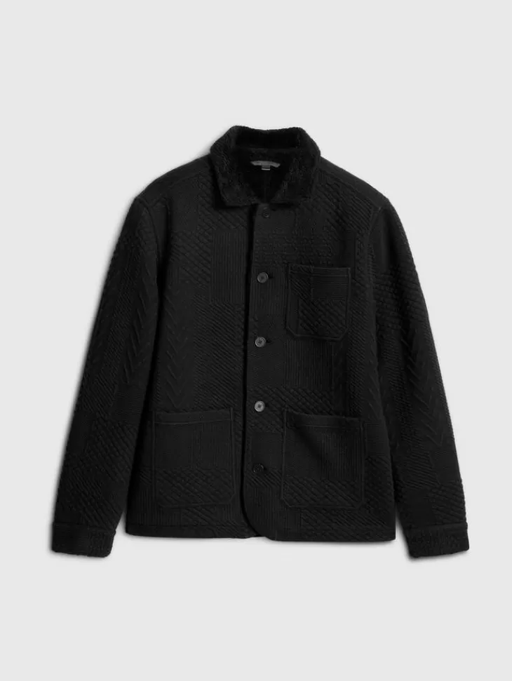 Coats And Jackets>John Varvatos KENMARE CHORE JACKET BLACK