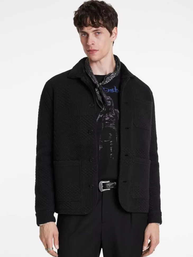 Coats And Jackets>John Varvatos KENMARE CHORE JACKET BLACK