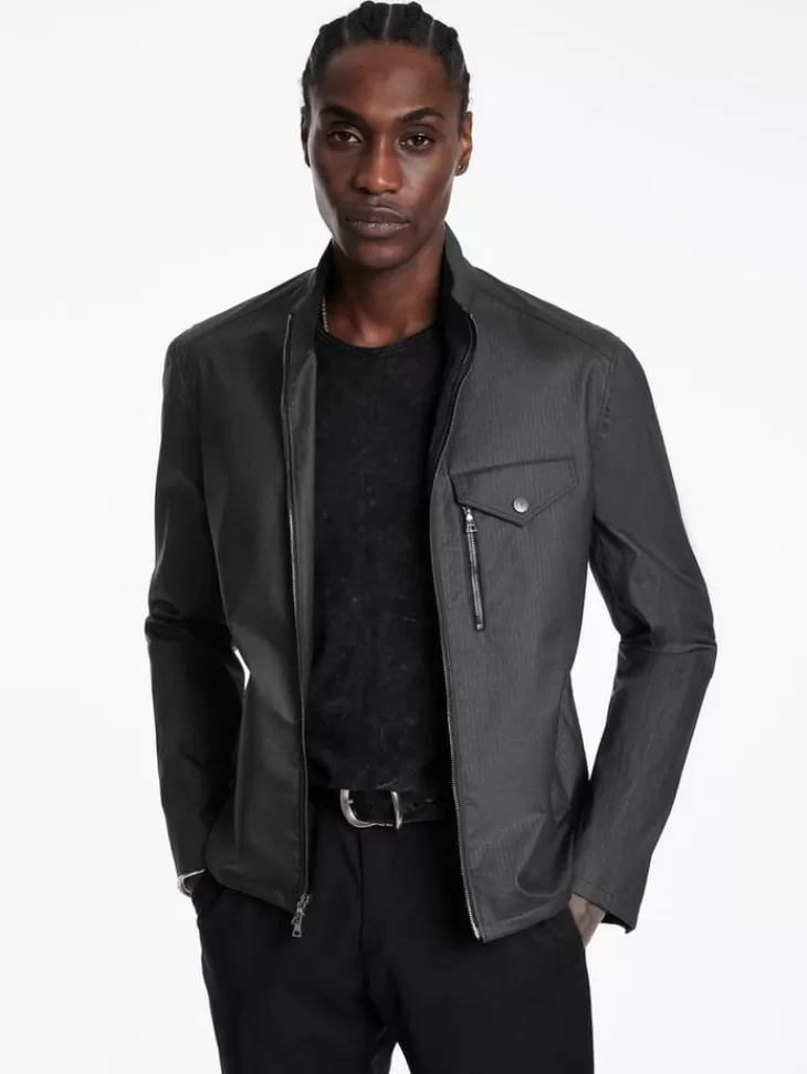 Tops | Leather & Outerwear>John Varvatos KNOX RACER BLACK