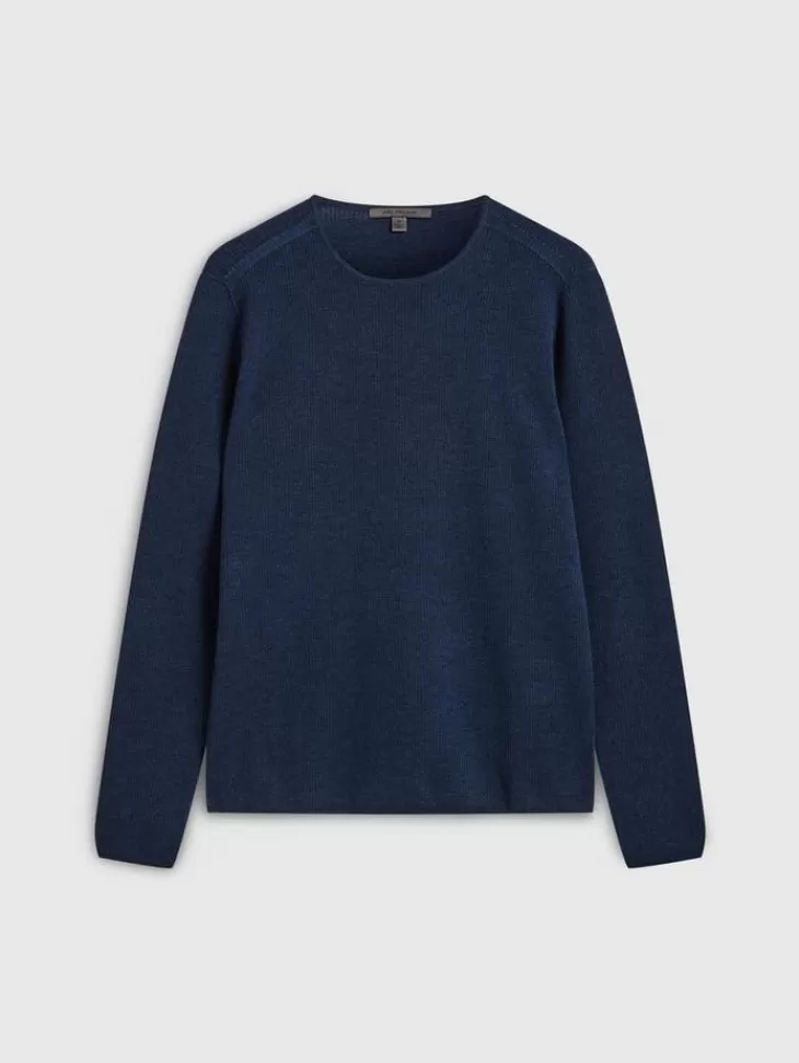 Tops>John Varvatos LEIRA CREWNECK SWEATER DARKBLUE