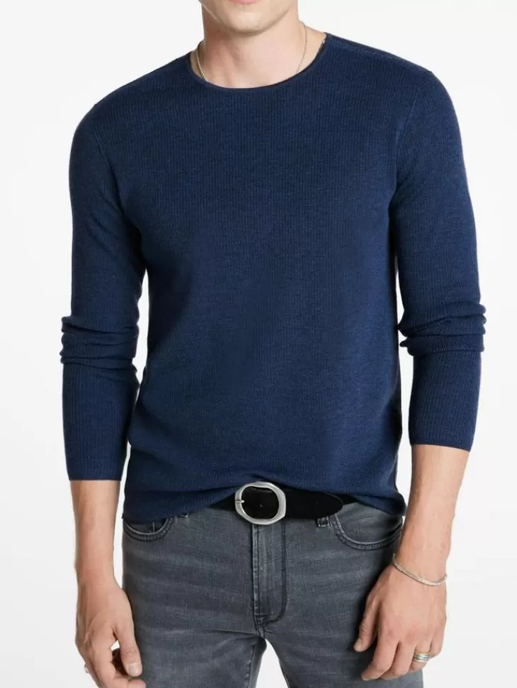 Tops>John Varvatos LEIRA CREWNECK SWEATER DARKBLUE