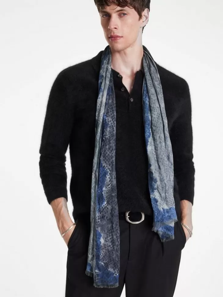 Scarves & Ties>John Varvatos LENZIE SCARF FLATGREY