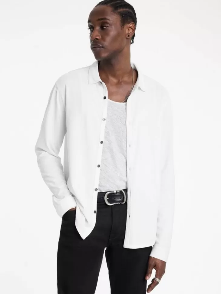 Shirts>John Varvatos LEVI SHIRT WHITE