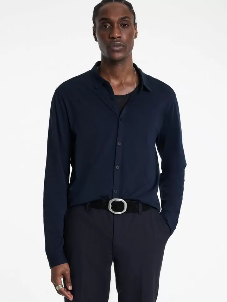 Shirts>John Varvatos LEVI SHIRT NAVY