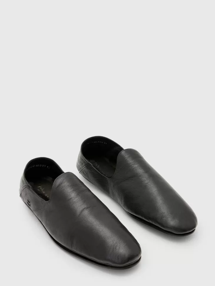 Dress Shoes & Loafers | Leather Shoes>John Varvatos LODGE SLIP ON BLACK