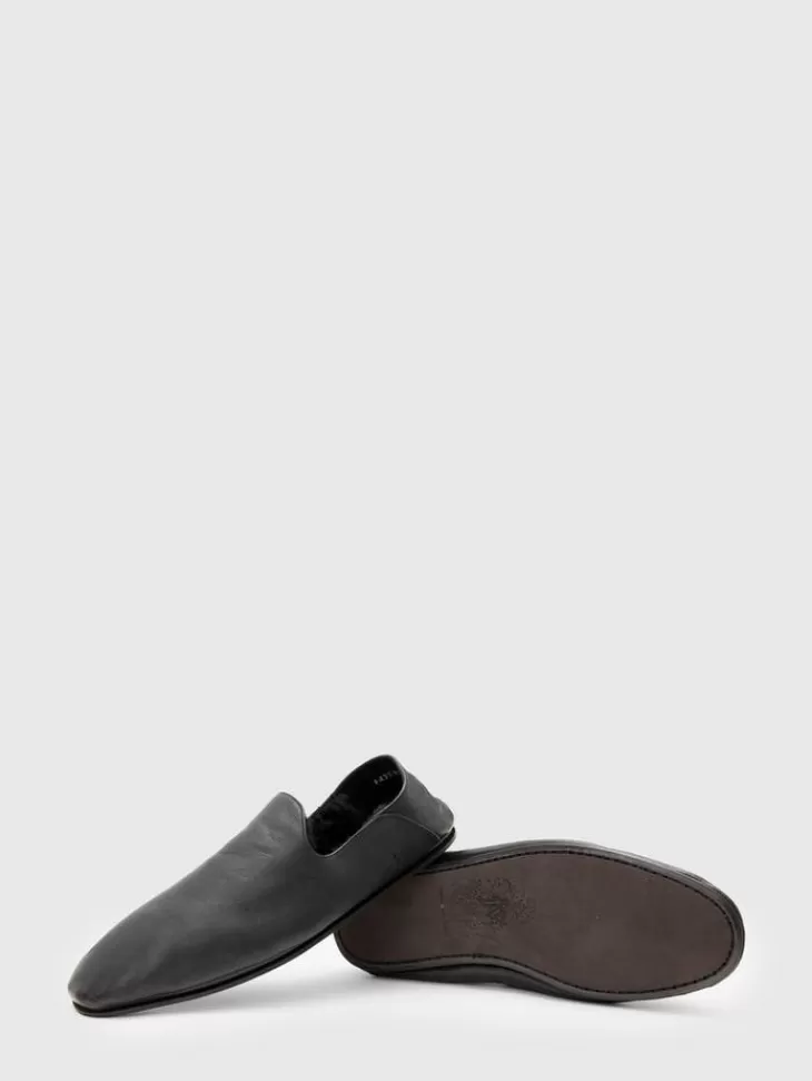 Dress Shoes & Loafers | Leather Shoes>John Varvatos LODGE SLIP ON BLACK