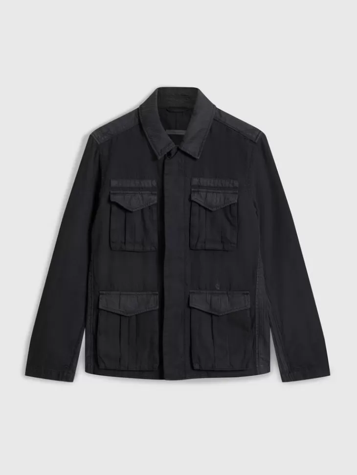 Leather & Outerwear | Tops>John Varvatos LUIS FIELD JACKET BLACK