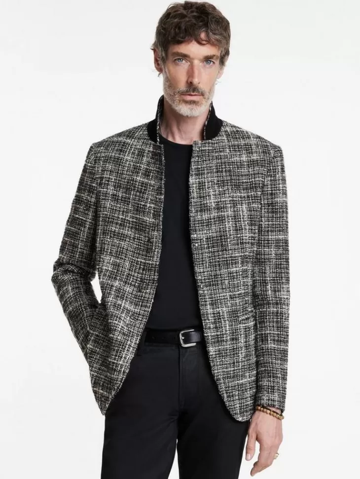 Coats And Jackets | Suit Jackets>John Varvatos MADISON JACKET BLACK/WHITE