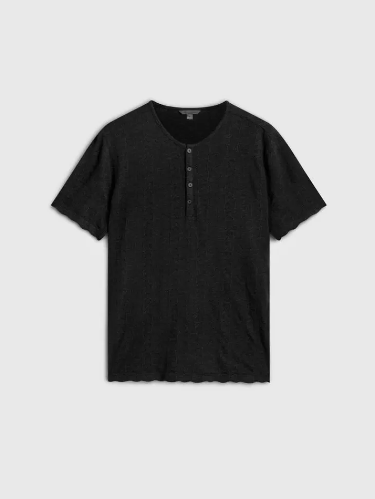 Henleys>John Varvatos MADOC HENLEY BLACK