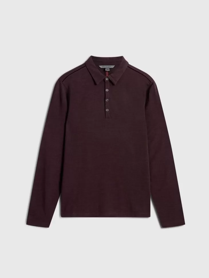 Polos>John Varvatos MALEO POLO Merlot