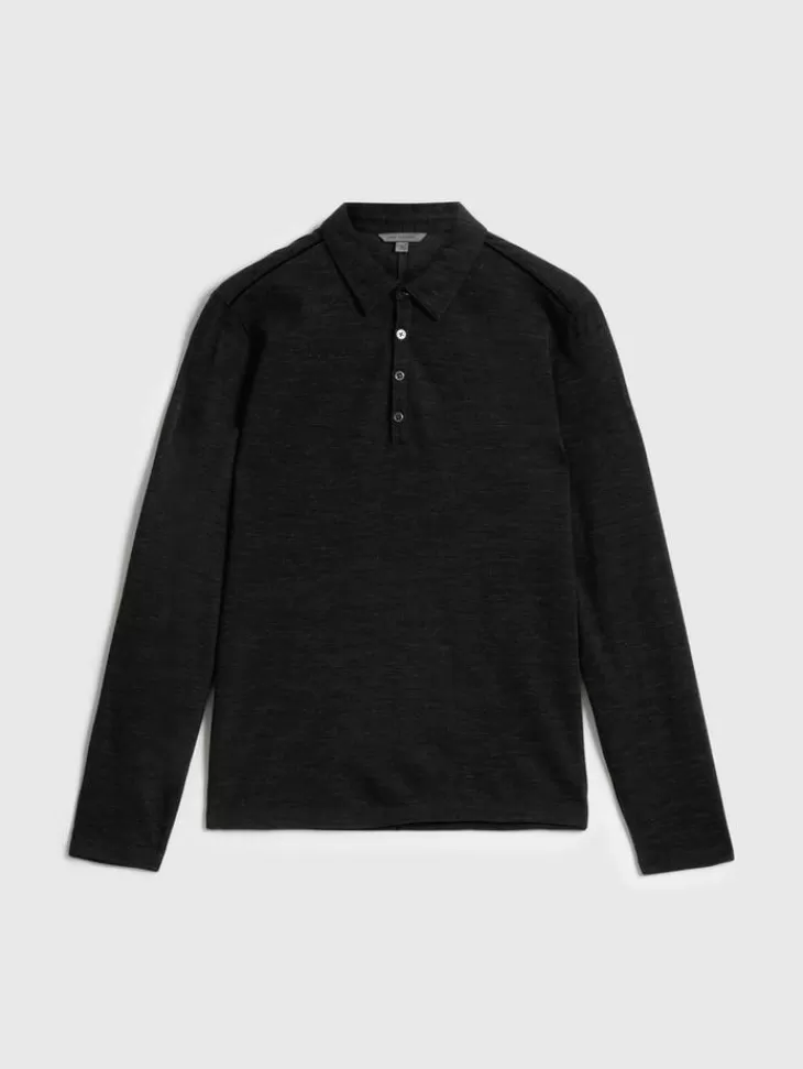 Polos>John Varvatos MALEO POLO BLACK