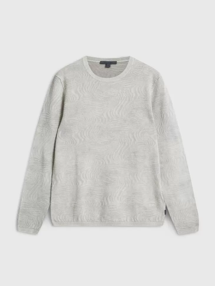 Sweaters>John Varvatos MERCER CREW MOONSHADOW