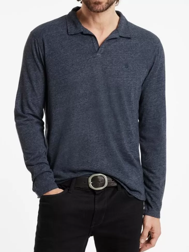 Tops>John Varvatos MERCURY POLO NAVY