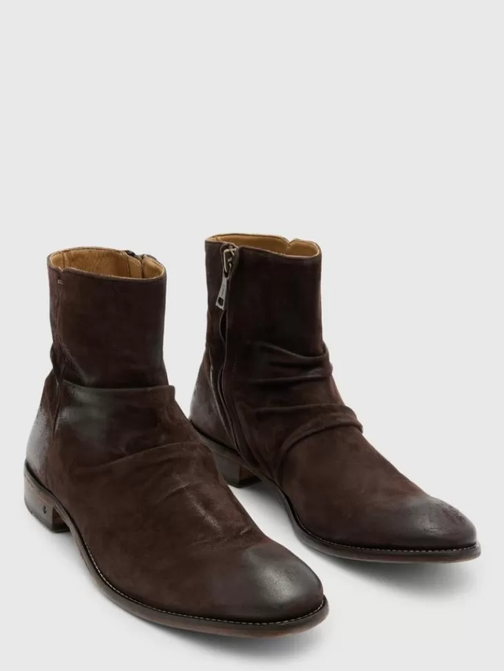 Boots | Leather Boots>John Varvatos MORRISON SHARPEI BOOT CHOCOLATE