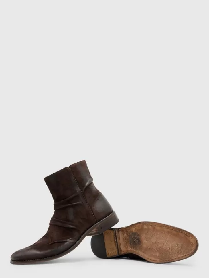 Boots | Leather Boots>John Varvatos MORRISON SHARPEI BOOT CHOCOLATE