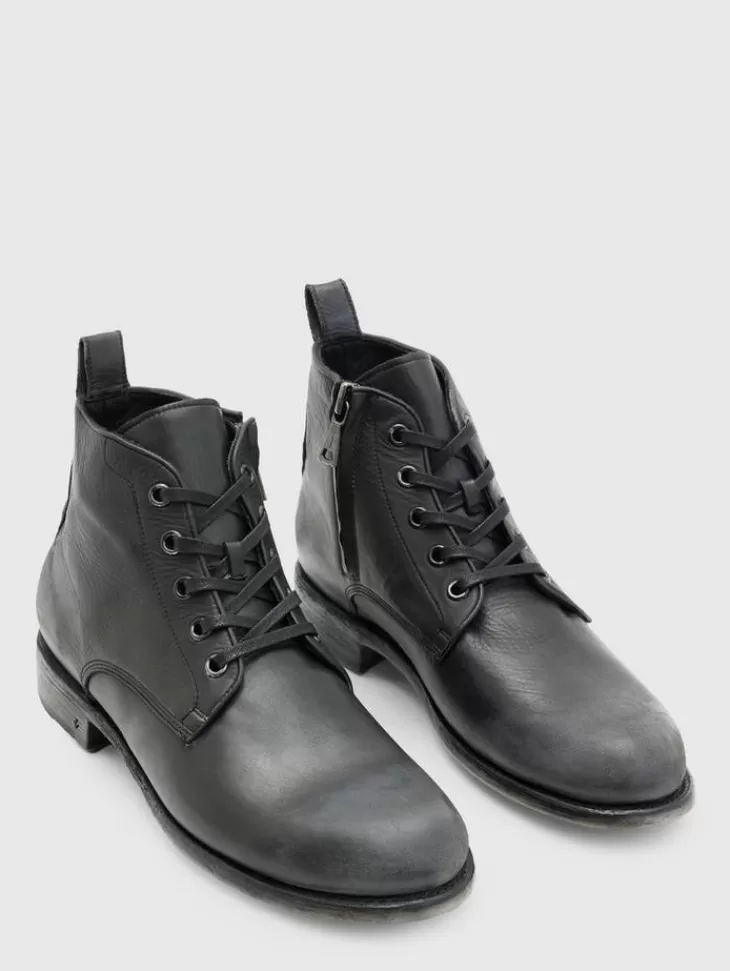 Shoes & Accessories>John Varvatos MOTO LACE BOOT CHARCOAL