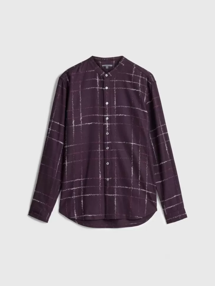 Tops>John Varvatos MOTT SHIRT CRANBERRY