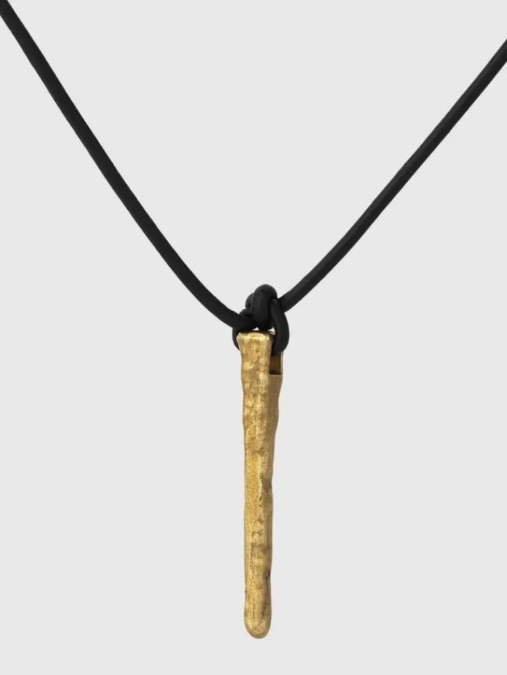 Jewelry>John Varvatos NAILS BRASS NECKLACE NOCOLOR