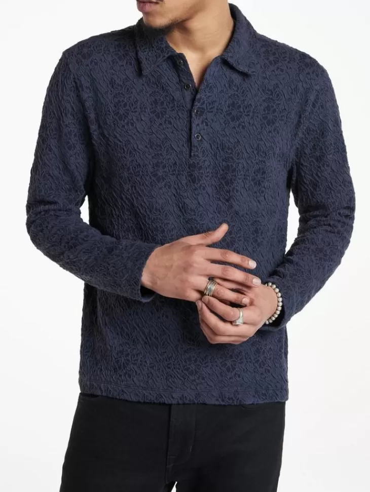 Tops>John Varvatos NEWPORT POLO MARINE