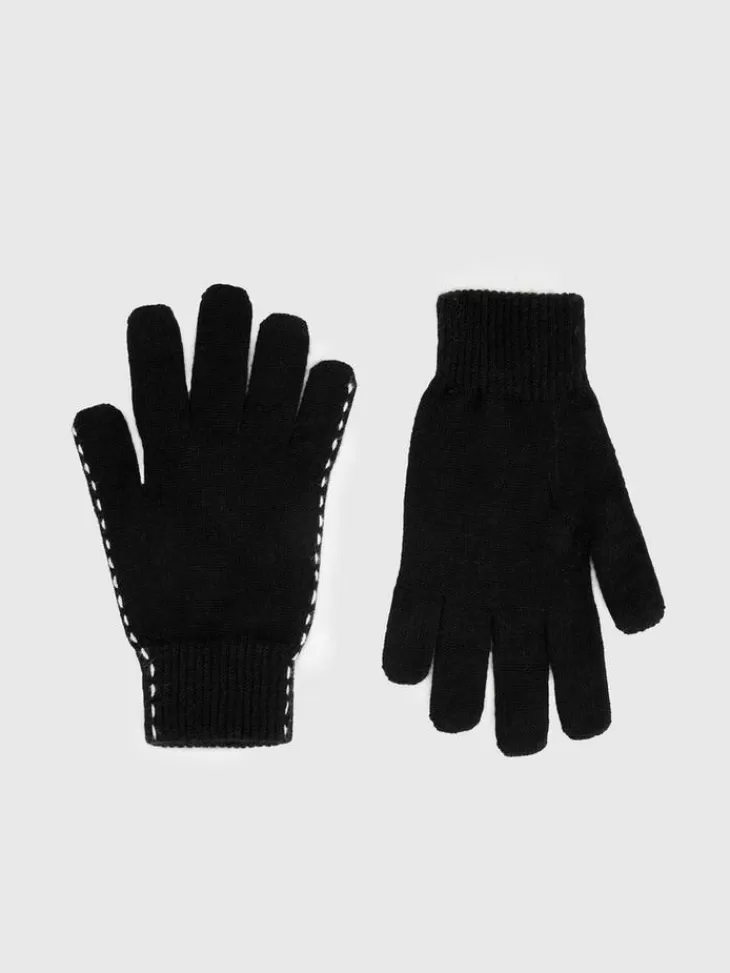 Shoes & Accessories>John Varvatos NOVAIS GLOVES BLACK