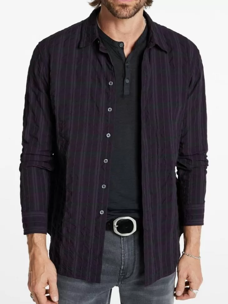 Tops>John Varvatos NYE SHIRT REGALPURPLE