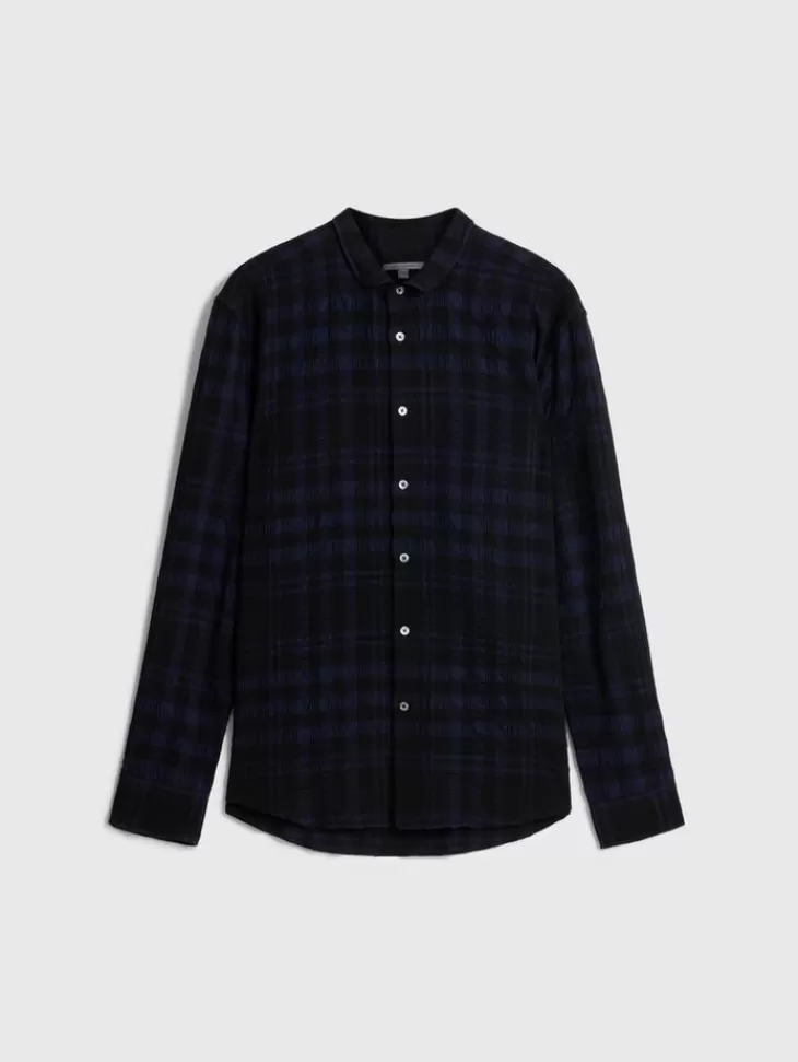 Tops>John Varvatos ORCHARD SHIRT BLUEBLACK