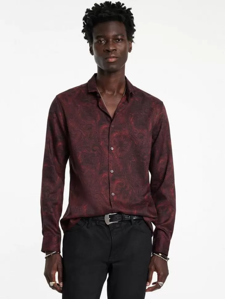 Shirts>John Varvatos ORCHARD SHIRT BERRY