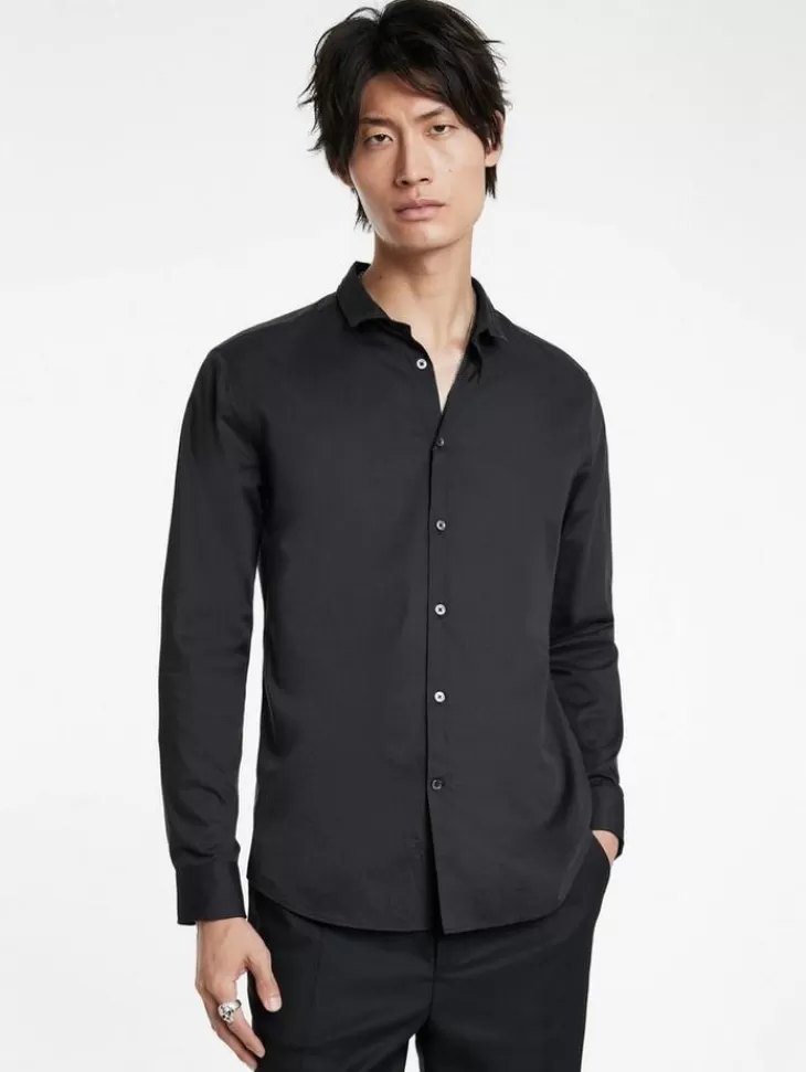 Shirts>John Varvatos ORCHARD SHIRT CARBON