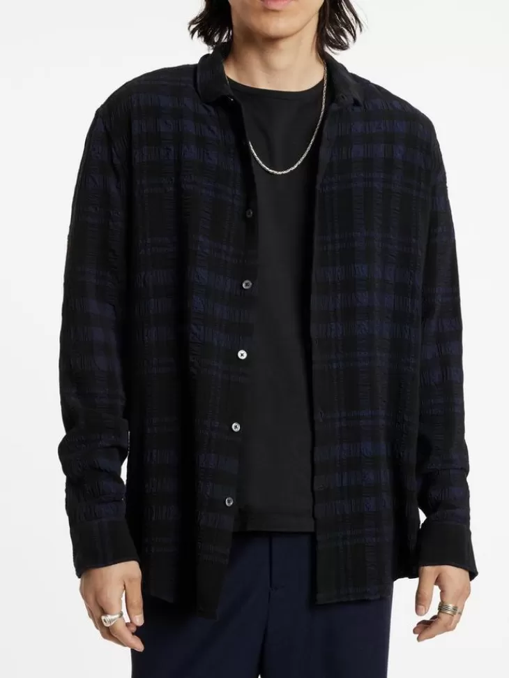 Tops>John Varvatos ORCHARD SHIRT BLUEBLACK