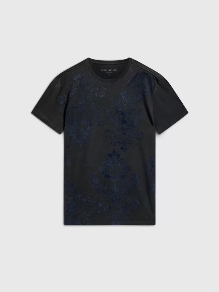 Graphic Tees>John Varvatos PAISLEY TEE DRIEDSAGE