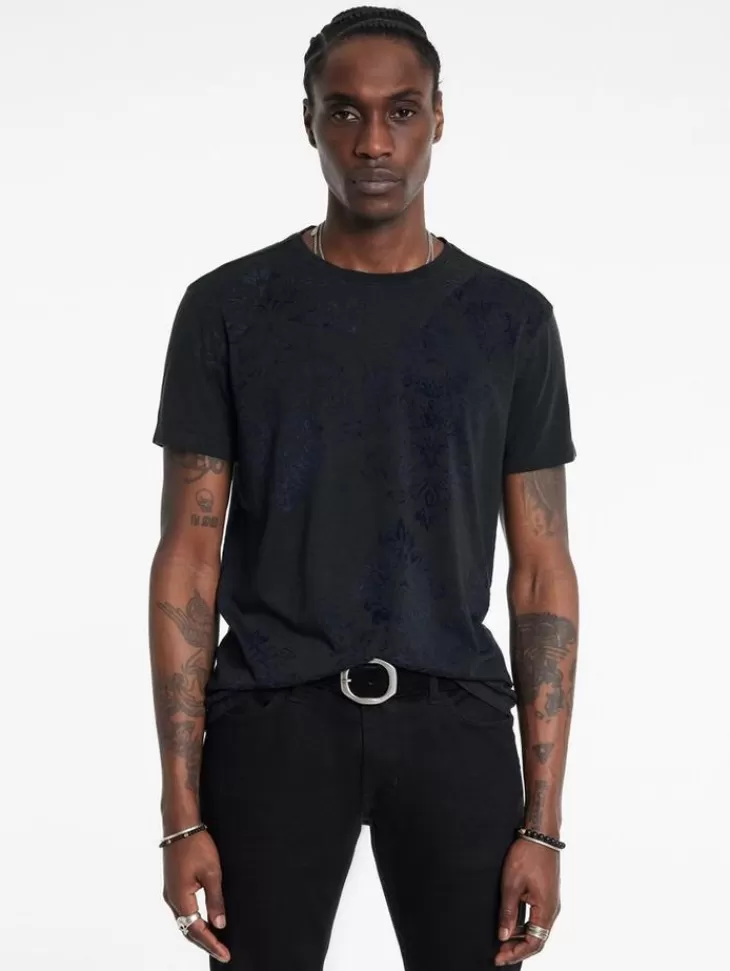 Graphic Tees>John Varvatos PAISLEY TEE DRIEDSAGE