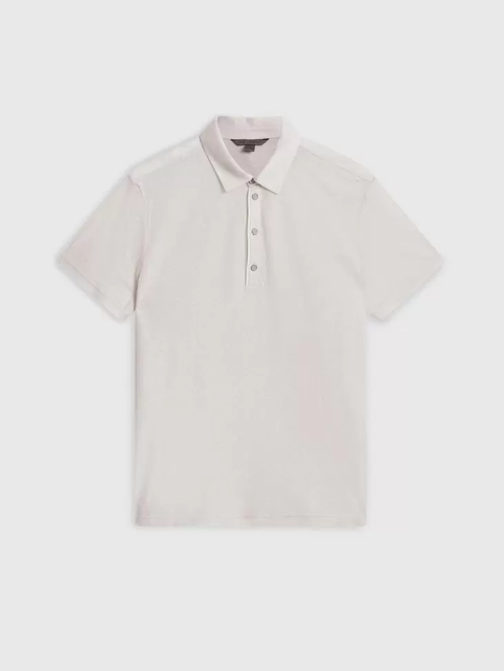 Tops>John Varvatos PALOMA POLO CHARCOAL/TURTLEDOVE