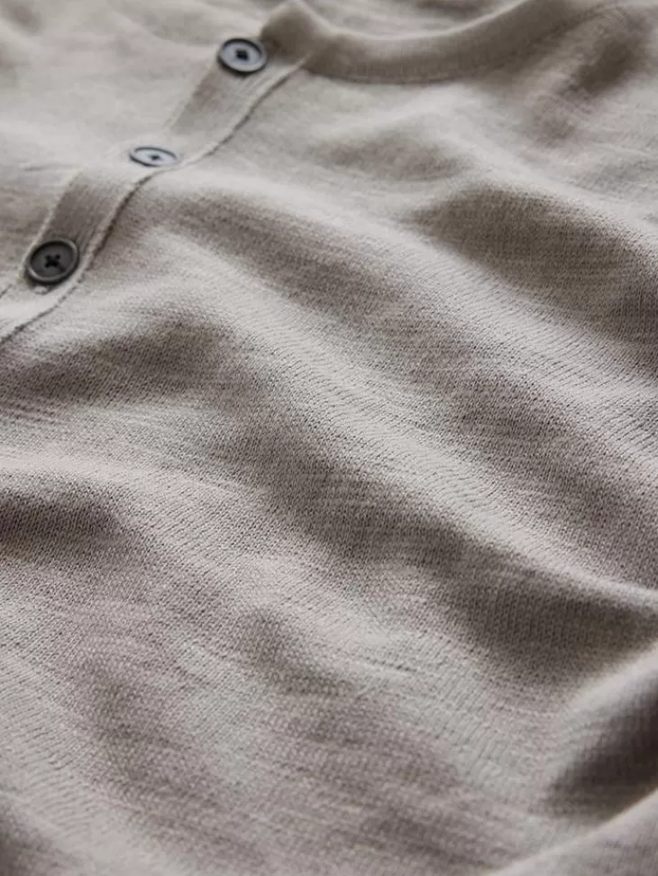 Tops>John Varvatos PARKER HENLEY MEDGREY