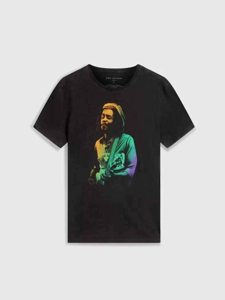 Graphic Tees>John Varvatos PETER TOSH TEE BLACK