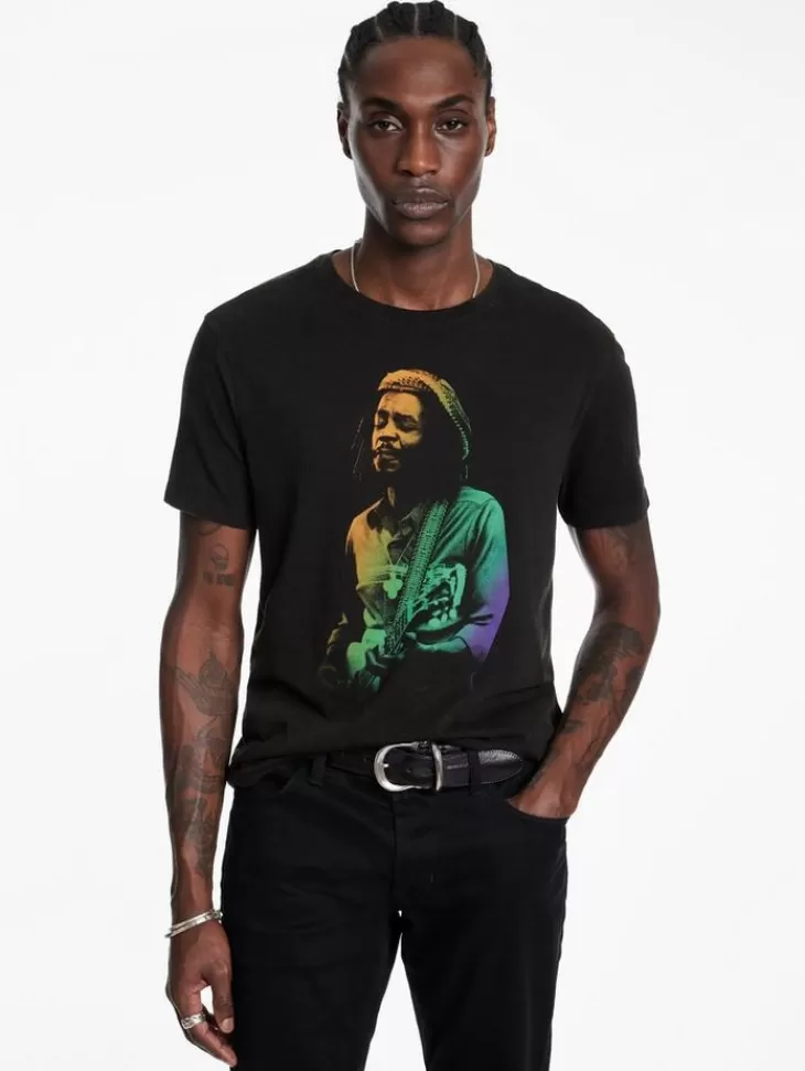 Graphic Tees>John Varvatos PETER TOSH TEE BLACK