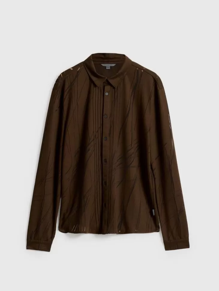 Shirts>John Varvatos PHOENIX SHIRT CHOCOLATE