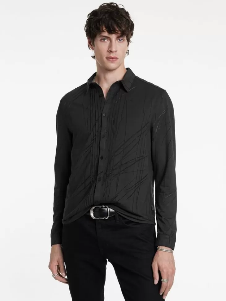 Shirts>John Varvatos PHOENIX SHIRT CARBON