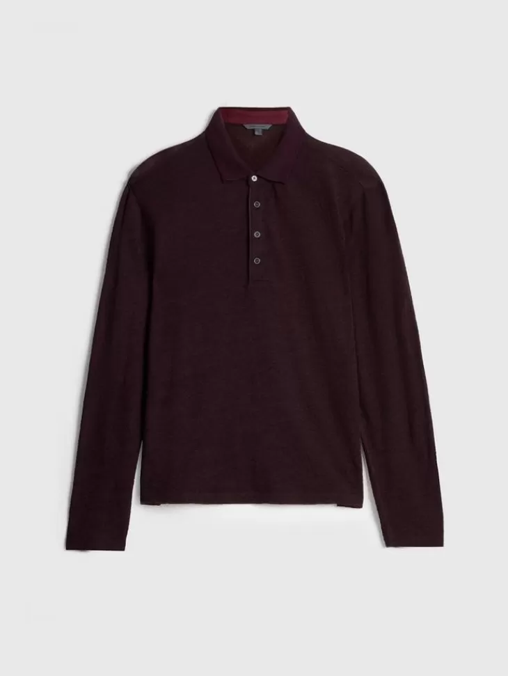 Tops>John Varvatos PRESIDIO POLO Merlot