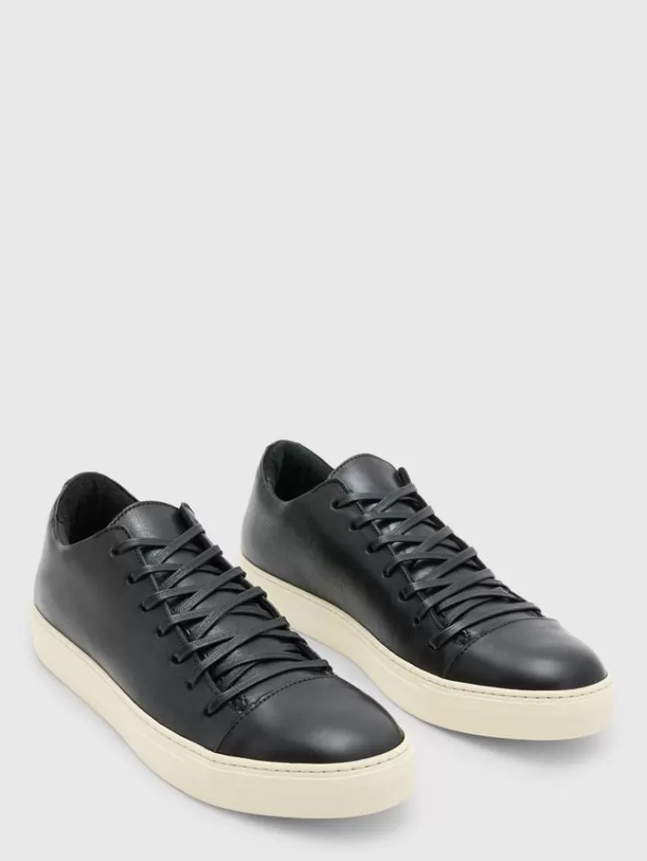 Sneakers | Leather Sneakers>John Varvatos REED LOW TOP SNEAKER BLACK