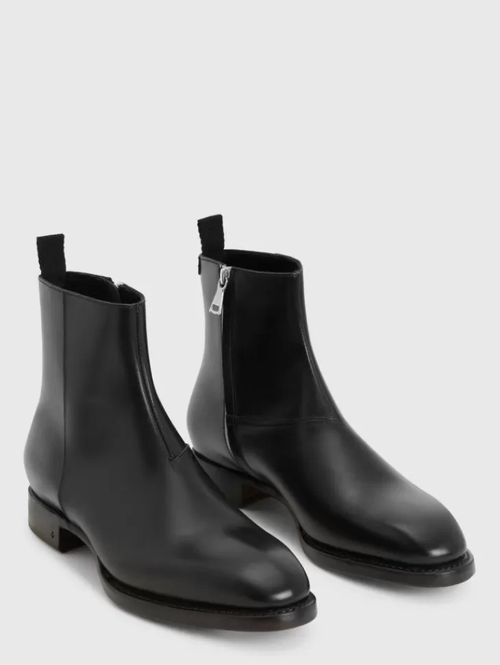 Boots | Leather Boots>John Varvatos REGENT BOOT BLACK