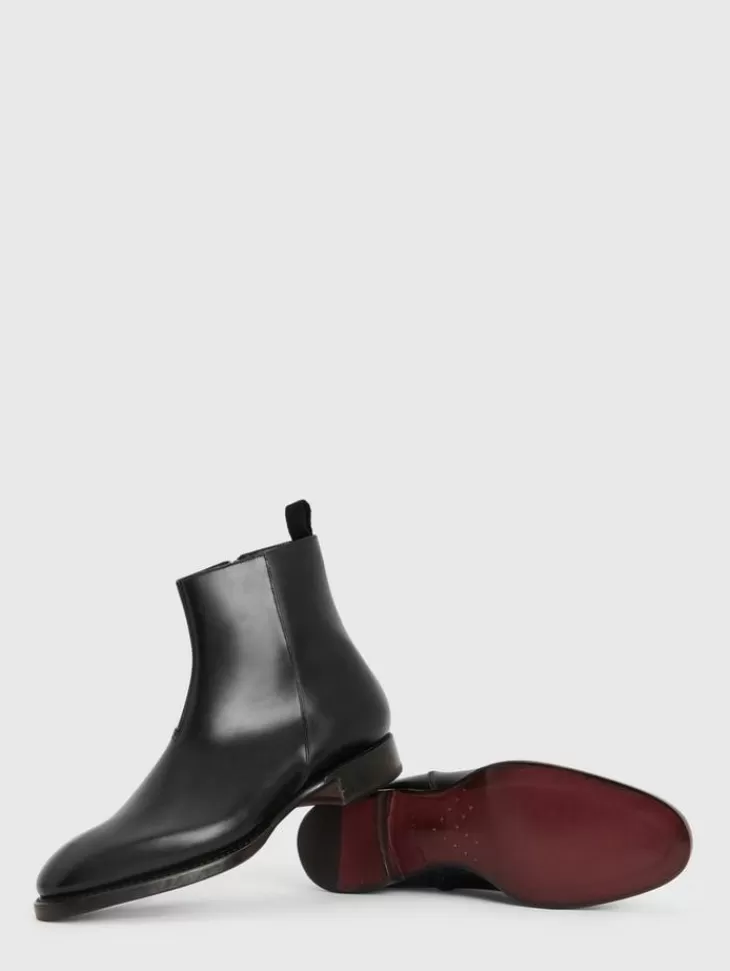 Boots | Leather Boots>John Varvatos REGENT BOOT BLACK