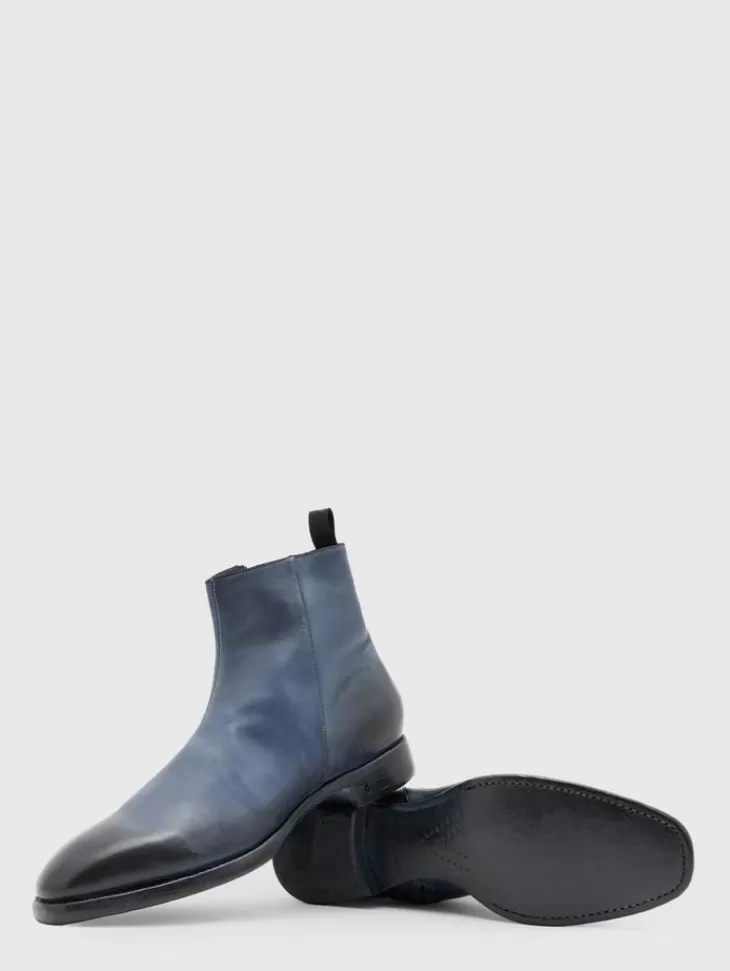 Shoes & Accessories>John Varvatos REGENT BOOT BLUESTONE